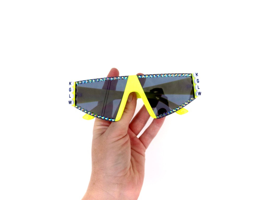 King Gizzard KGLW neon blade sunglasses