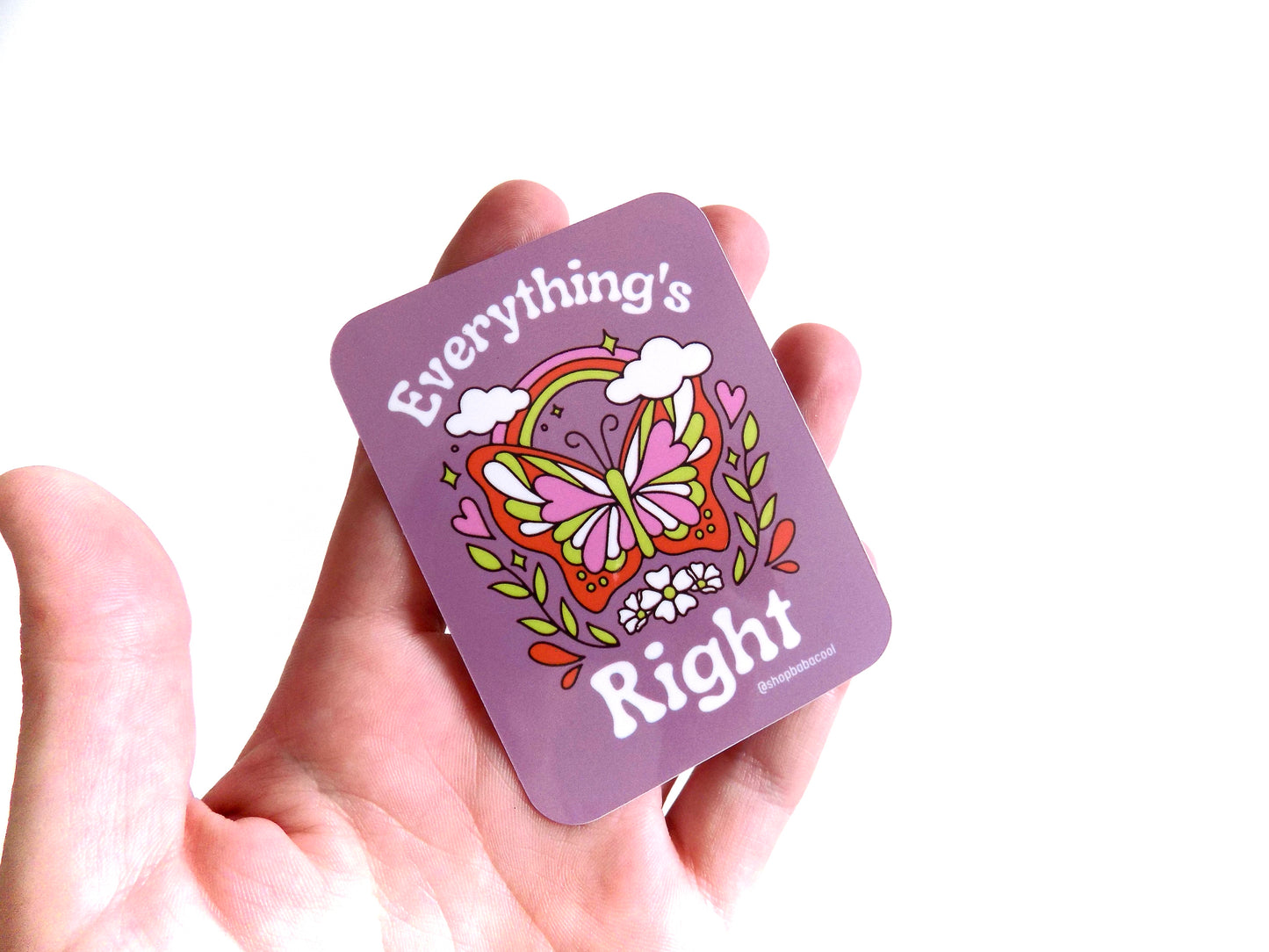 Phish "Everything's Right" groovy butterfly sticker