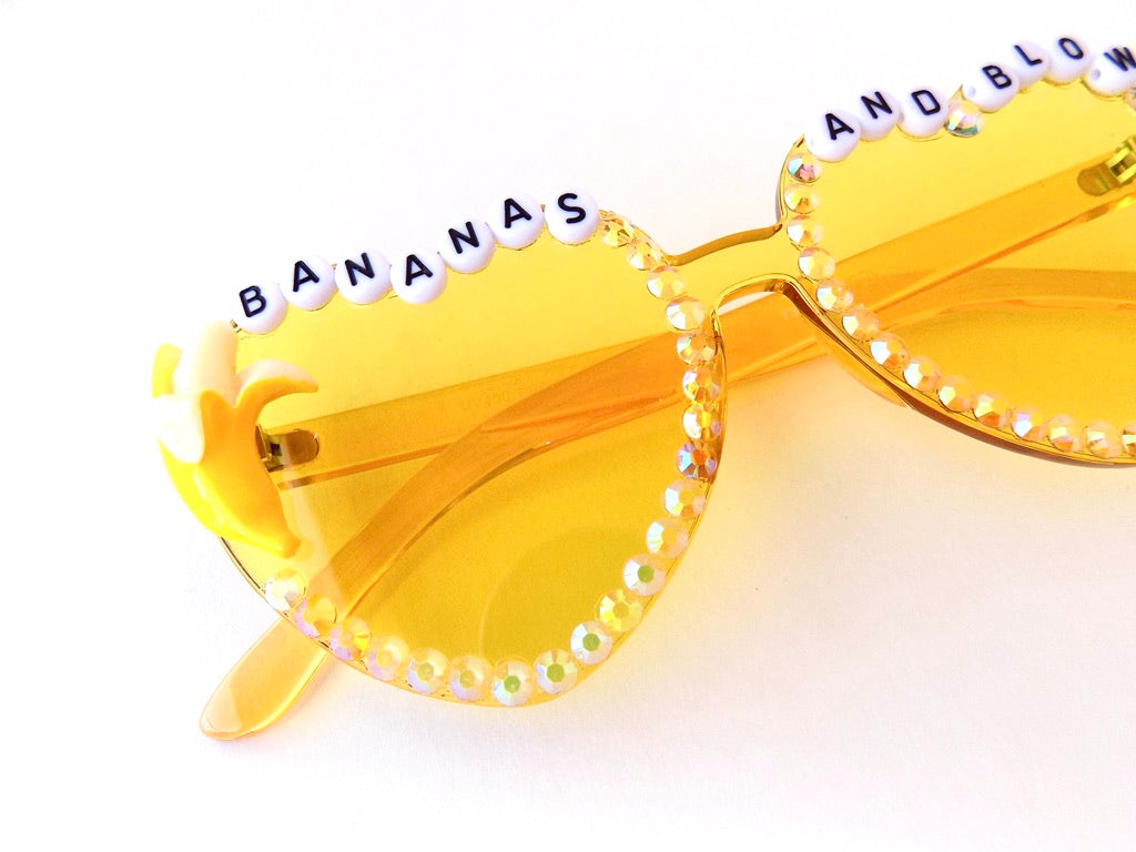 Ween BANANAS AND BLOW heart-shaped sunnies