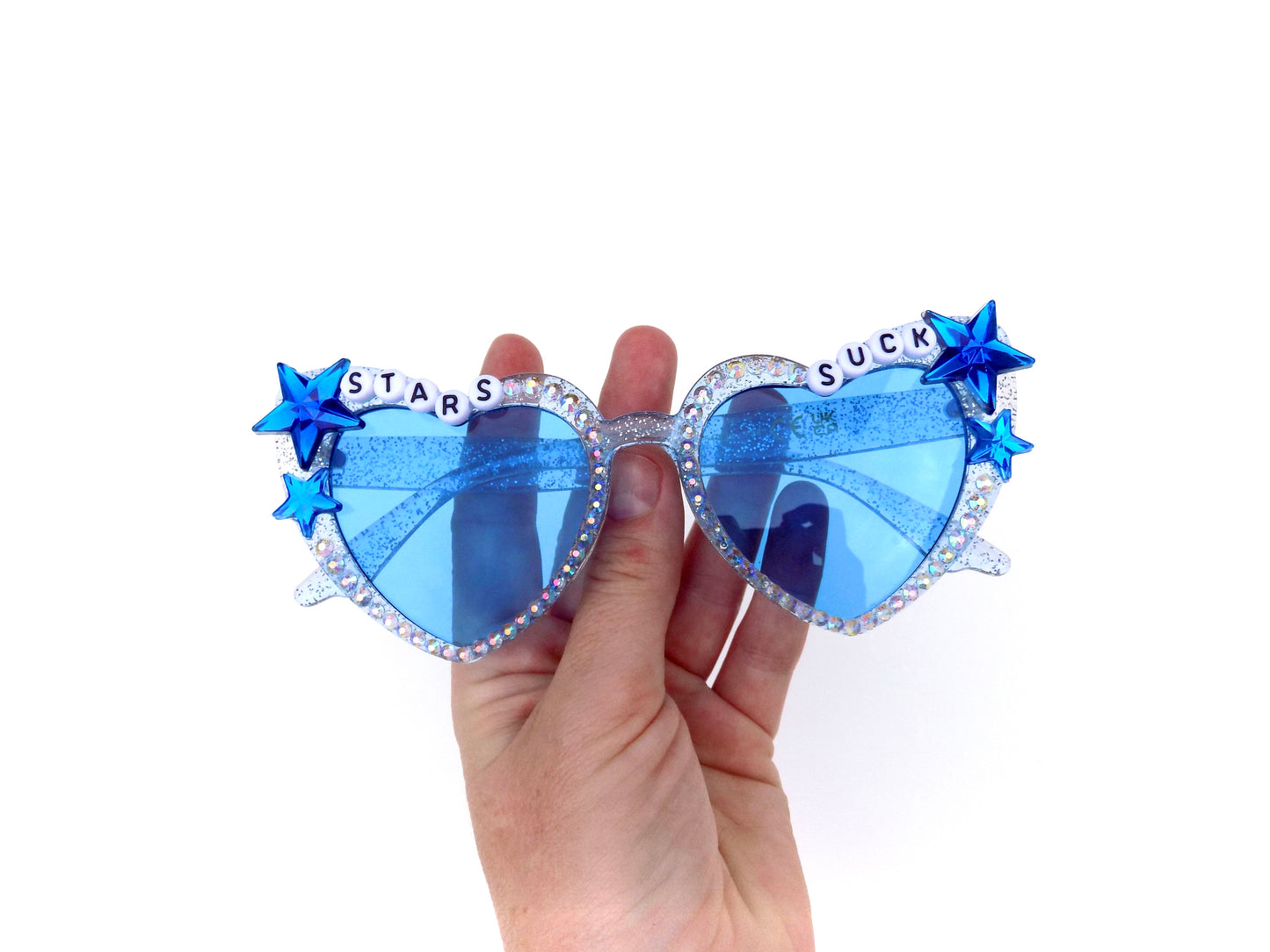 Phish STARS SUCK cat-eye heart-shaped sunnies