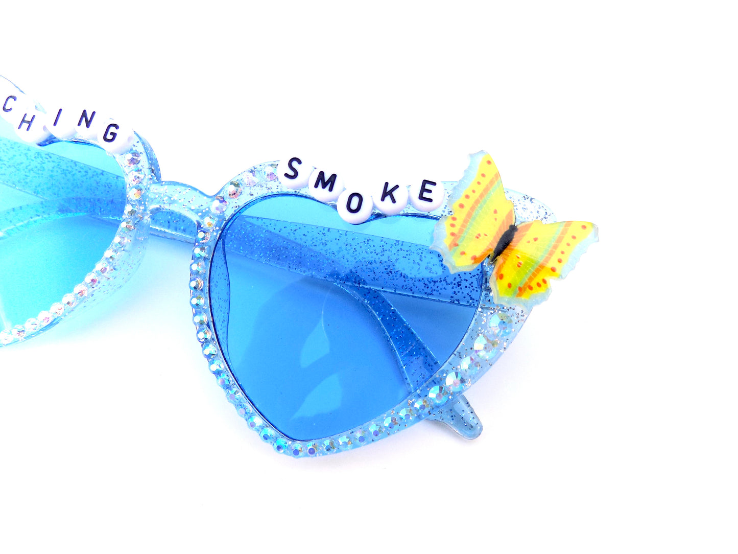 King Gizzard & the Lizard Wizard CATCHING SMOKE heart-shaped cat eye sunnies