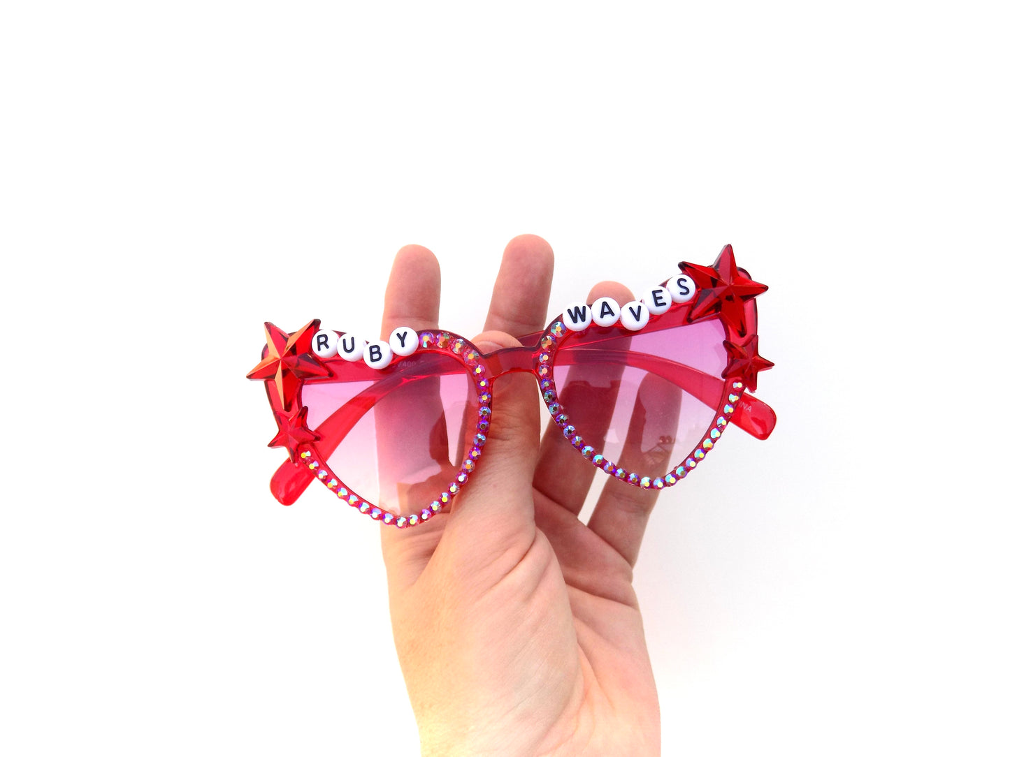 Children's Phish RUBY WAVES cat-eye heart-shaped sunnies