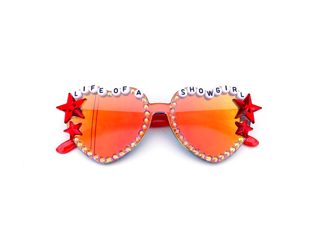More Colors! LIMITED EDITION Taylor Swift "Life of a Showgirl" mirrored heart-shaped sunnies
