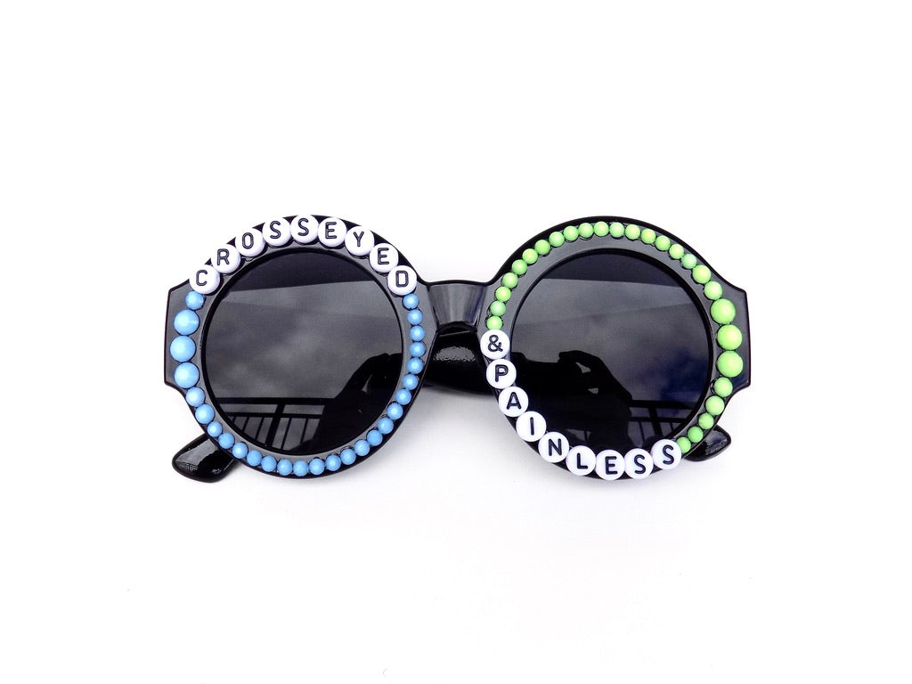 Phish/Talking Heads CROSSEYED & PAINLESS chunky round sunnies