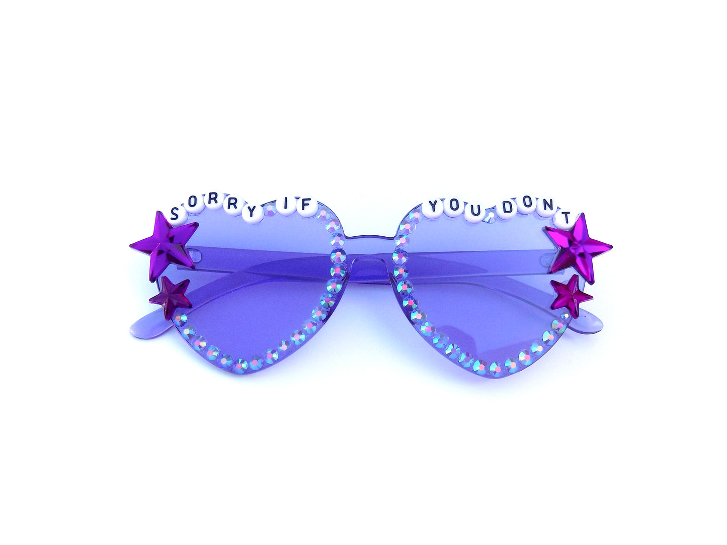 Disco Biscuits SORRY IF YOU DON'T heart-shaped sunnies