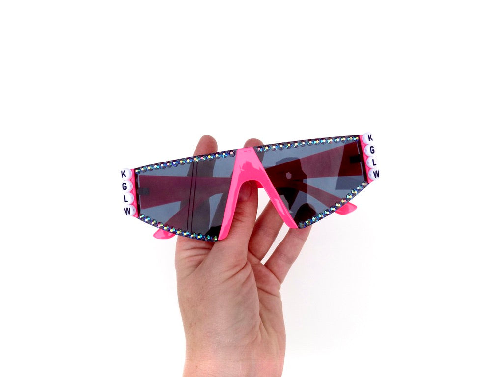 King Gizzard KGLW neon blade sunglasses