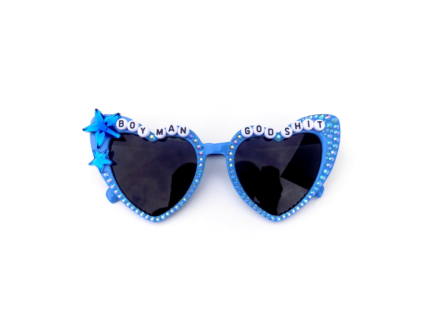 Phish BOY MAN GOD SHIT cat-eye heart-shaped sunnies