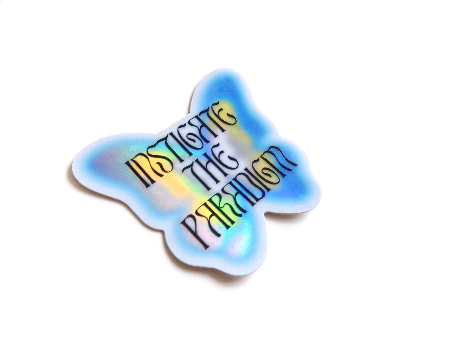 King Gizz "Instigate the Paradigm" holographic butterfly sticker (Interior People)
