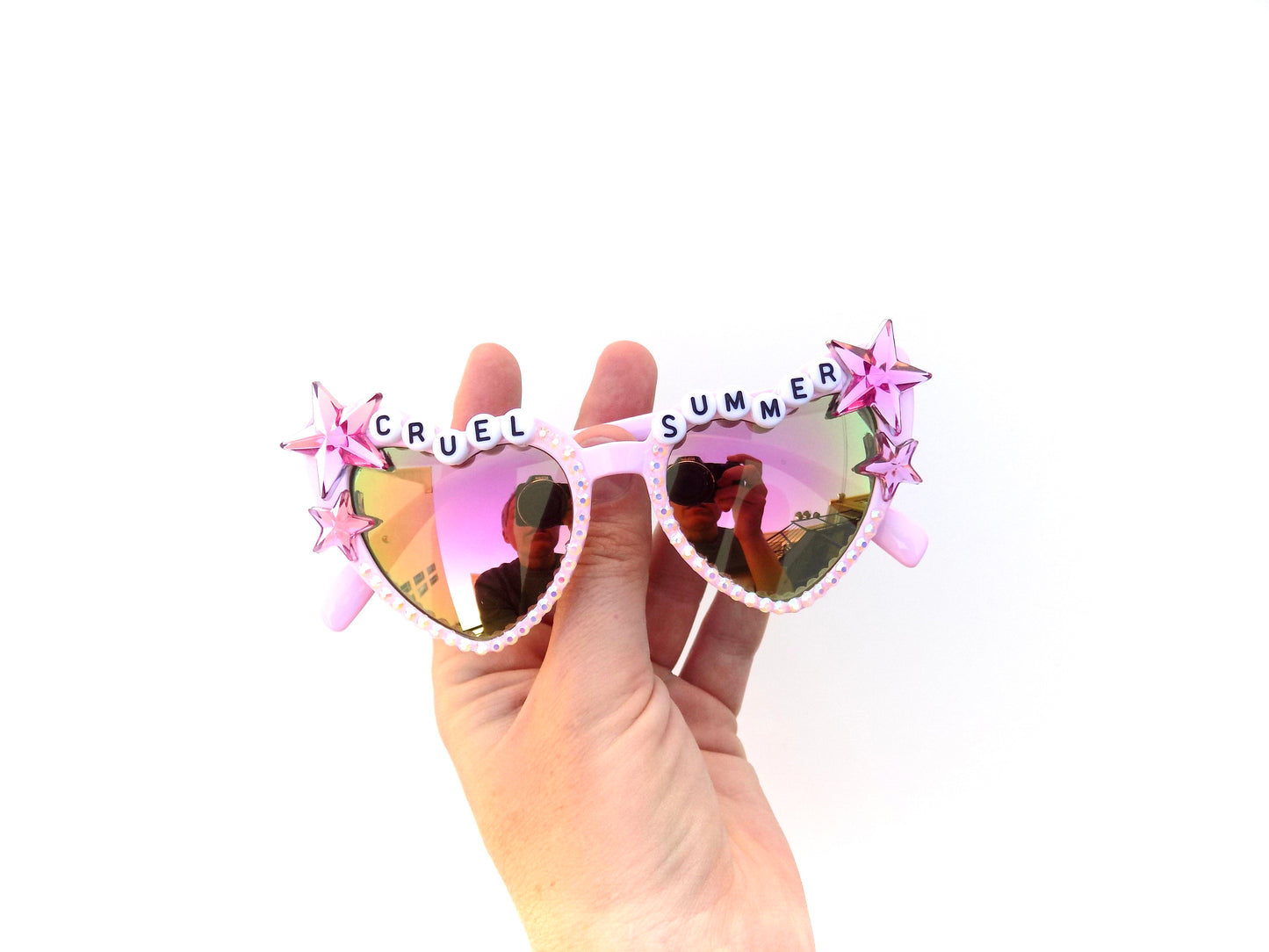 CHILDREN'S Taylor Swift "Cruel Summer" cat-eye heart-shaped sunnies