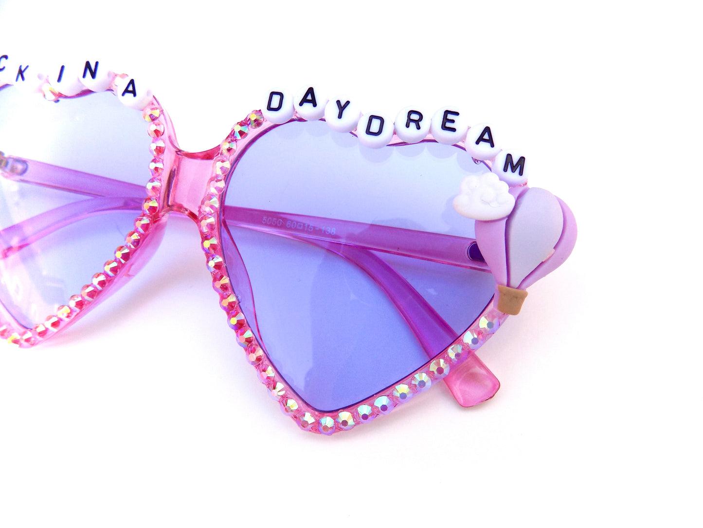 King Gizzard STUCK IN A DAYDREAM oversized heart-shaped sunnies