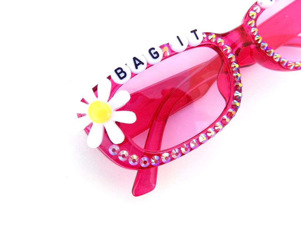 Phish BAG IT TAG IT pink rectangle sunnies