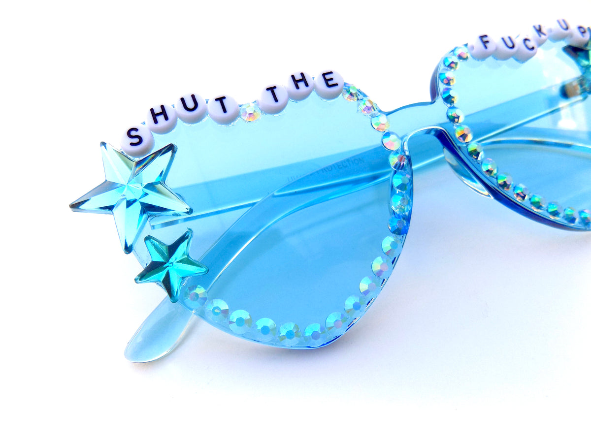 More Colors! SHUT THE FUCK UP heart-shaped glasses