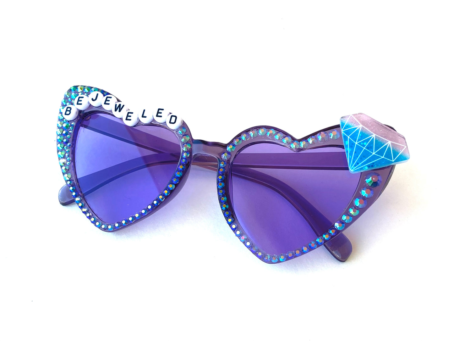 More Colors! Taylor Swift BEJEWELED heart-shaped cat eye sunnies