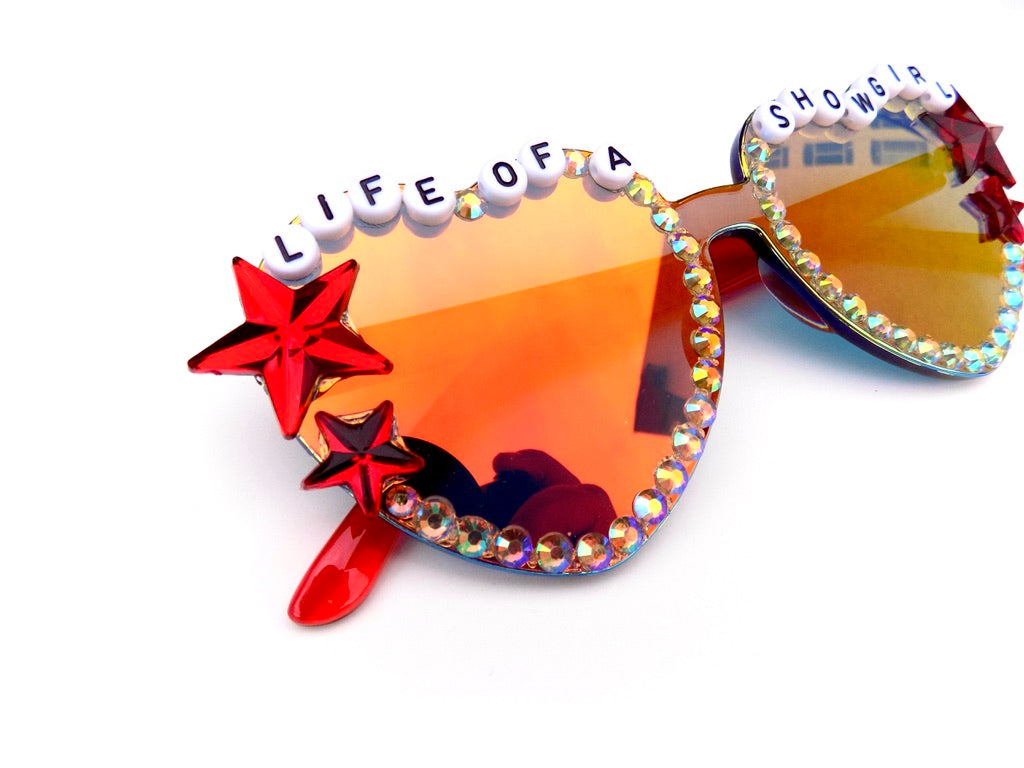 More Colors! LIMITED EDITION Taylor Swift "Life of a Showgirl" mirrored heart-shaped sunnies