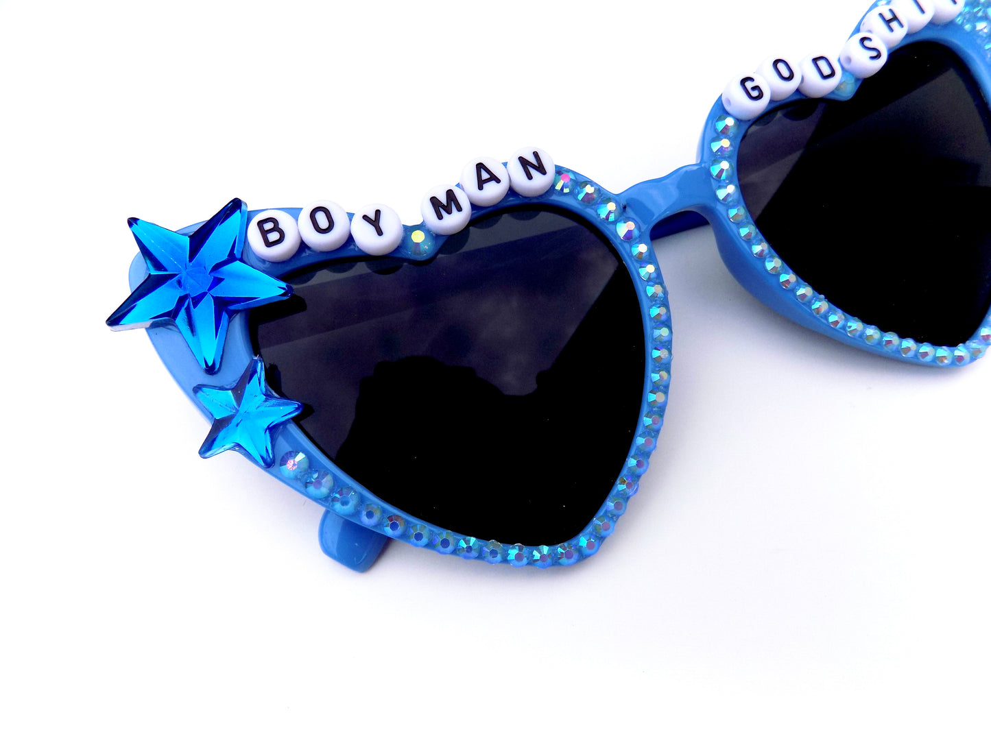 Phish BOY MAN GOD SHIT cat-eye heart-shaped sunnies