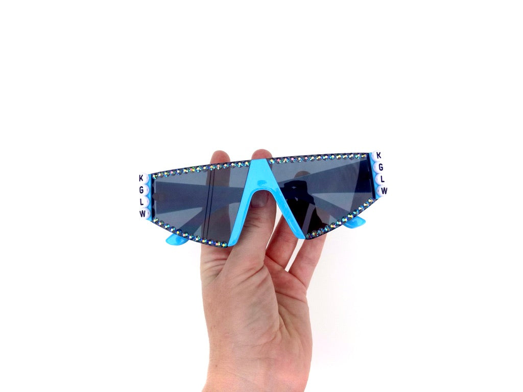 King Gizzard KGLW neon blade sunglasses
