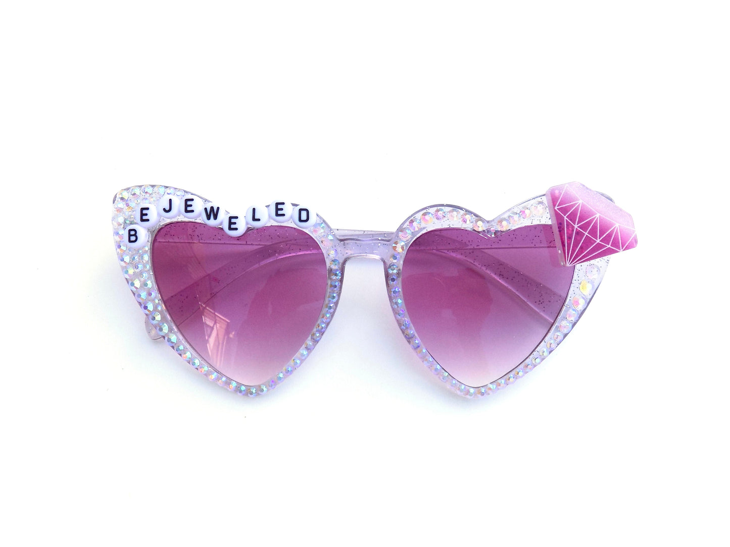 More Colors! Taylor Swift BEJEWELED heart-shaped cat eye sunnies