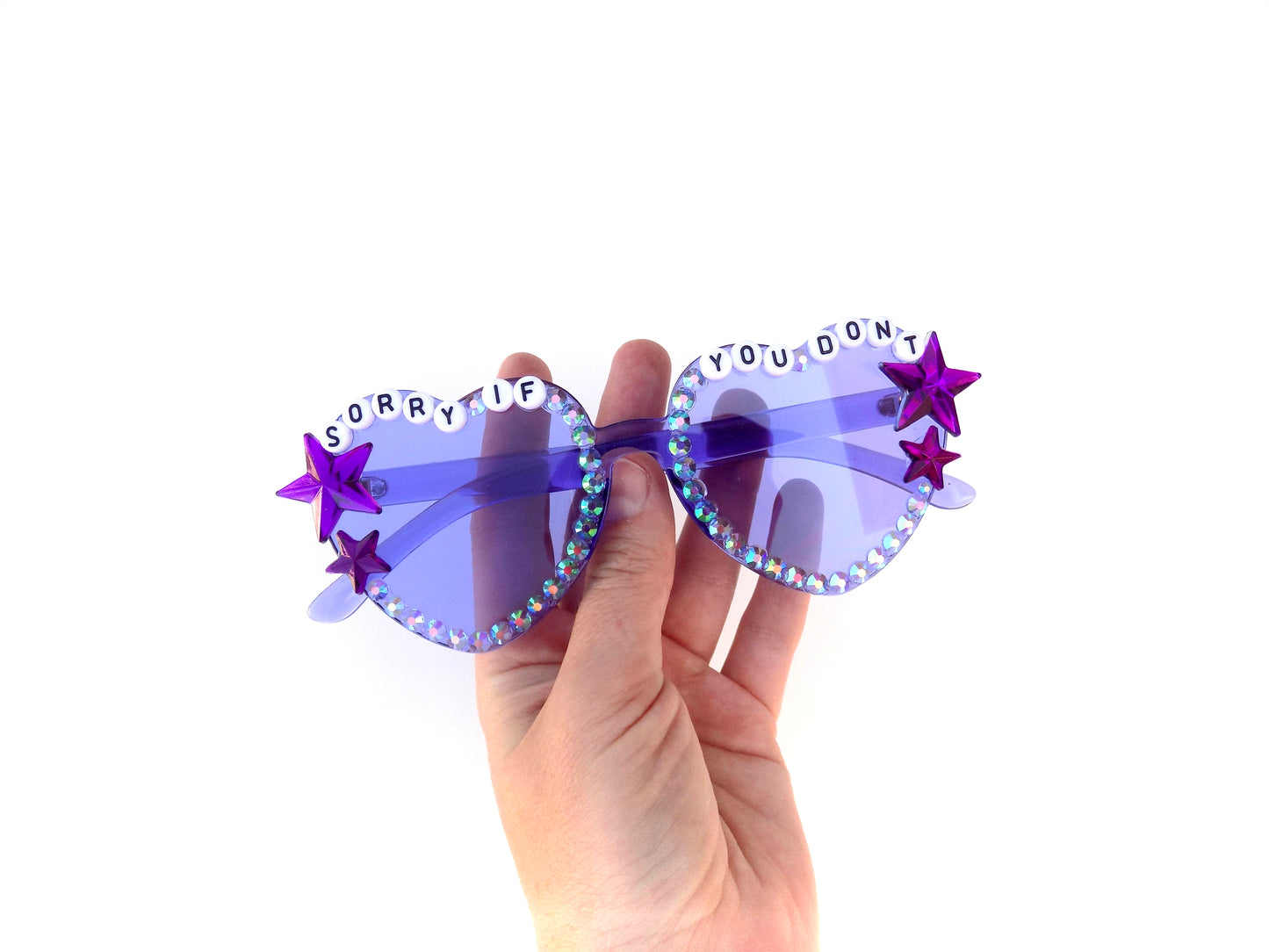 Disco Biscuits SORRY IF YOU DON'T heart-shaped sunnies