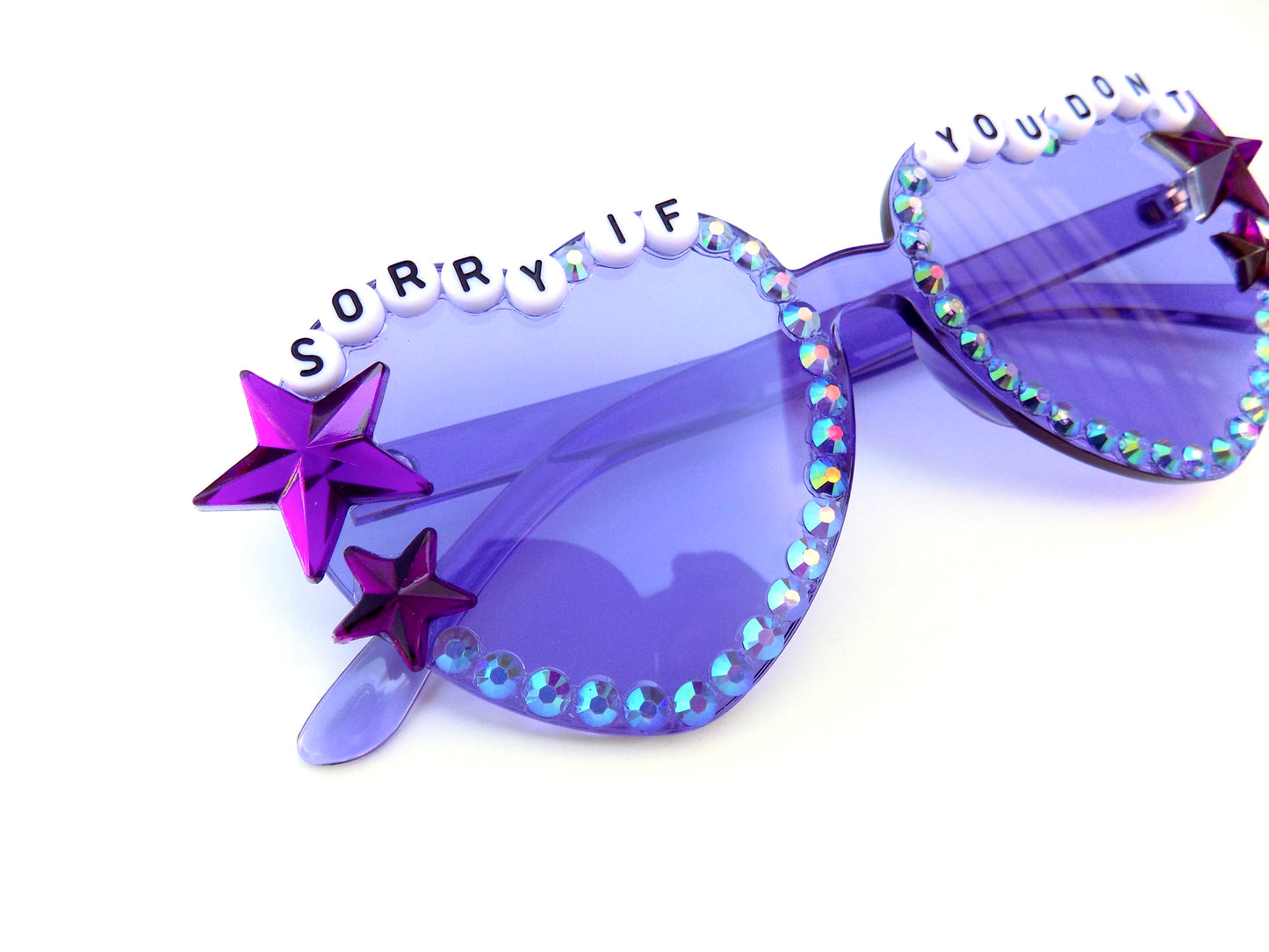 Disco Biscuits SORRY IF YOU DON'T heart-shaped sunnies