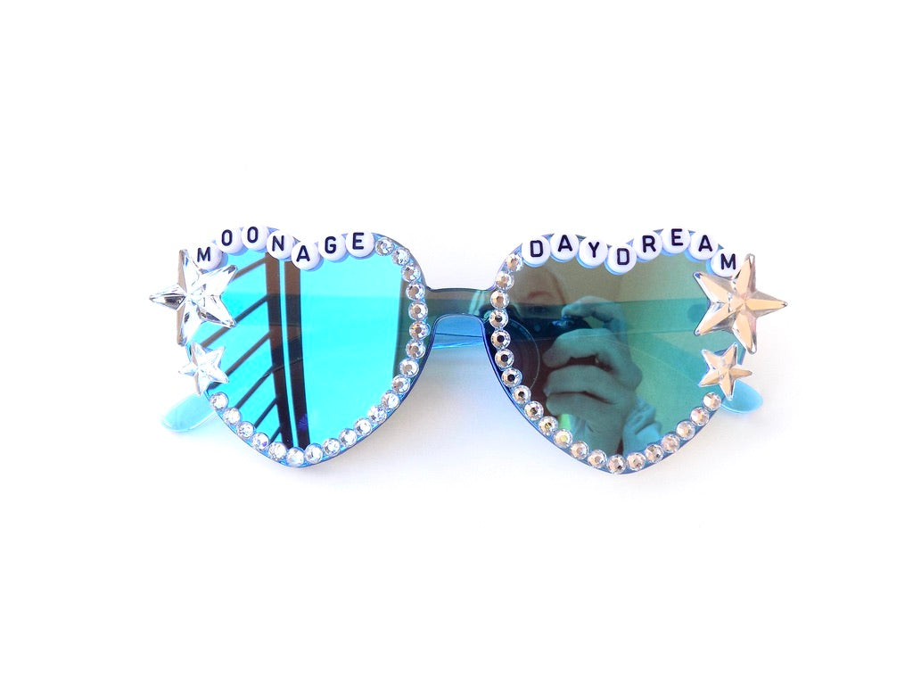David Bowie MOONAGE DAYDREAM heart-shaped sunnies