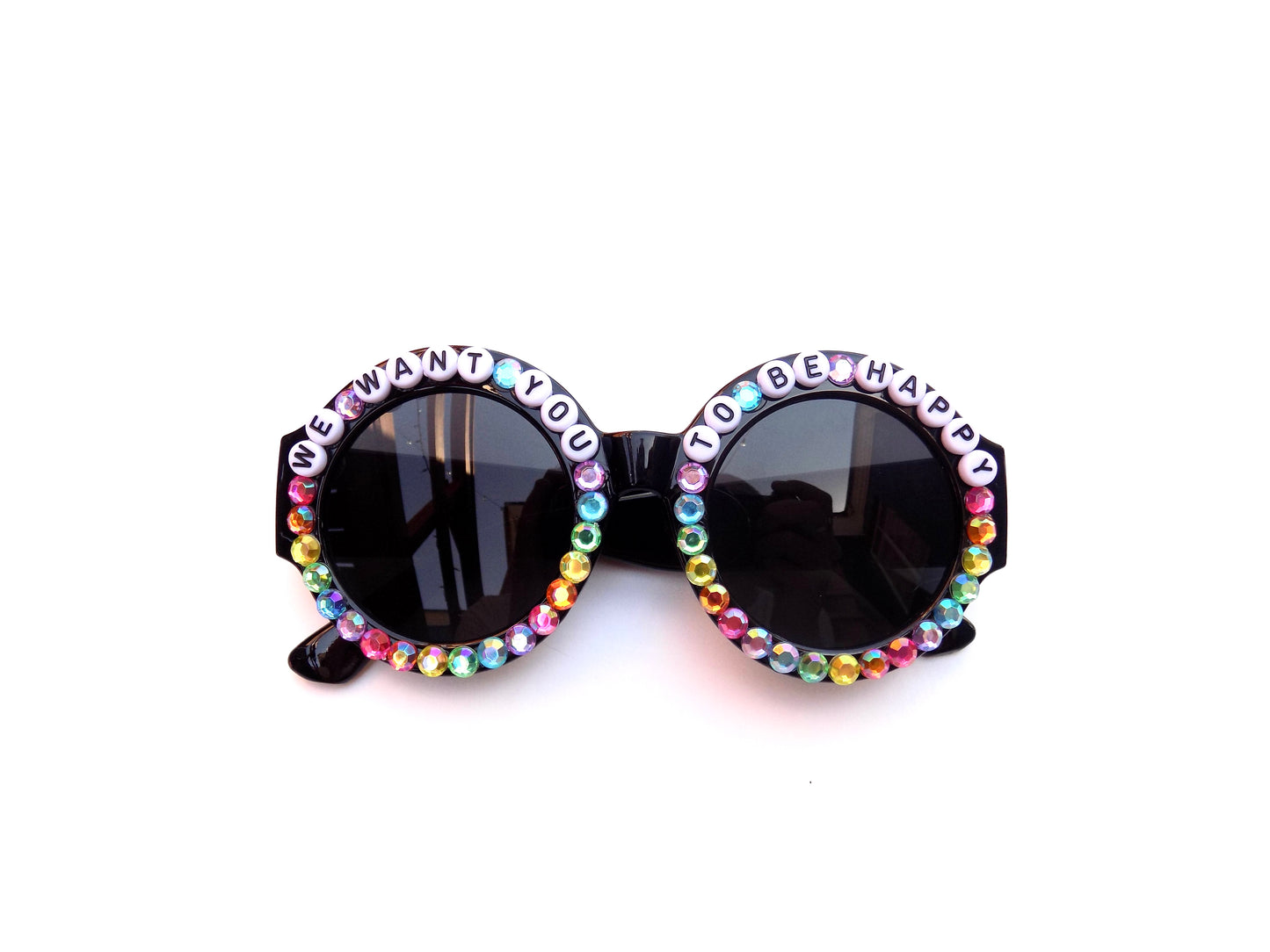 Phish WE WANT YOU TO BE HAPPY chunky round sunnies