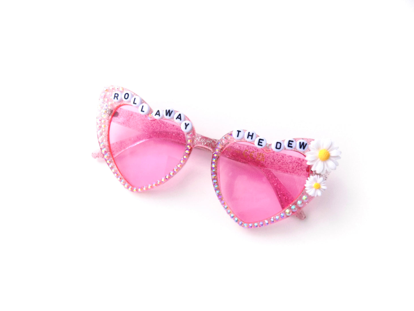 Grateful Dead ROLL AWAY THE DEW cat-eye heart-shaped sunglasses