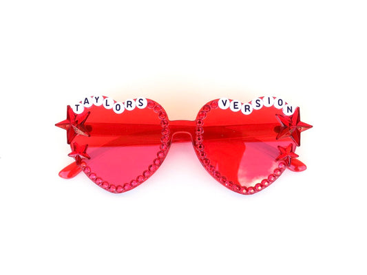 Taylor Swift - Red (TAYLOR'S VERSION) heart-shaped sunnies