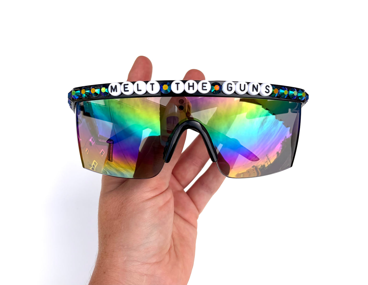 Phish/XTC MELT THE GUNS shield sunglasses