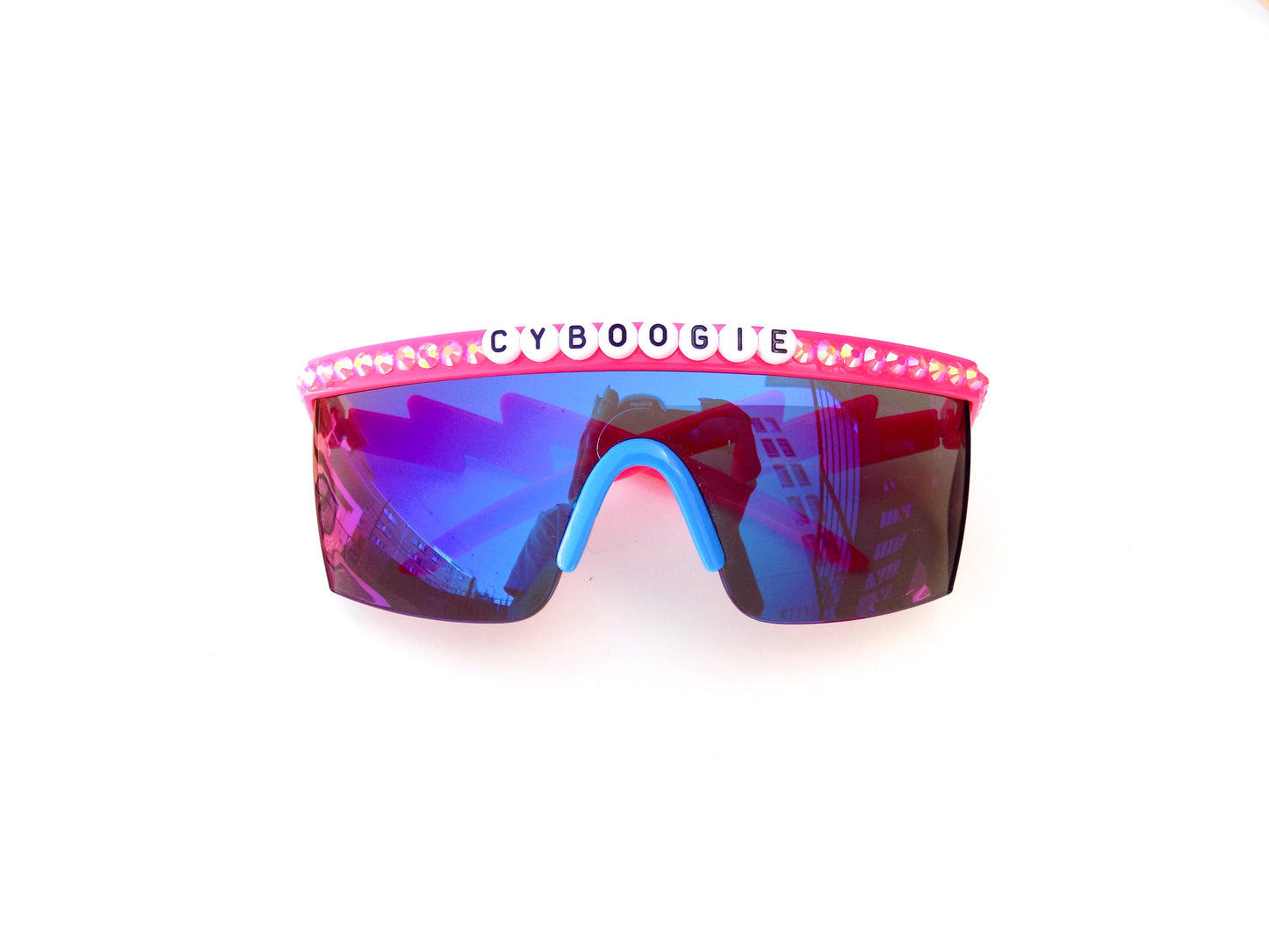 King Gizzard and the Lizard Wizard CYBOOGIE flat-top shield sunglasses
