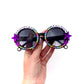 Anti-chomper SHUT THE FUCK UP round sunglasses