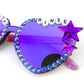 Phish PERCUSSION RINSE mirrored heart-shaped sunnies