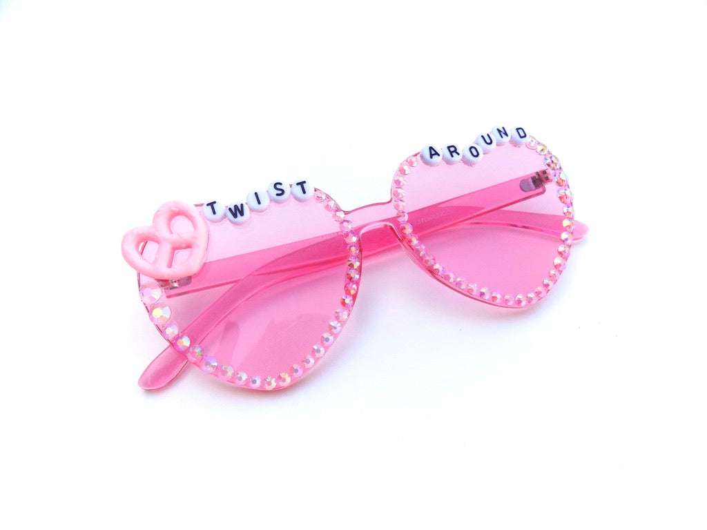 Phish TWIST AROUND pink heart-shaped sunnies