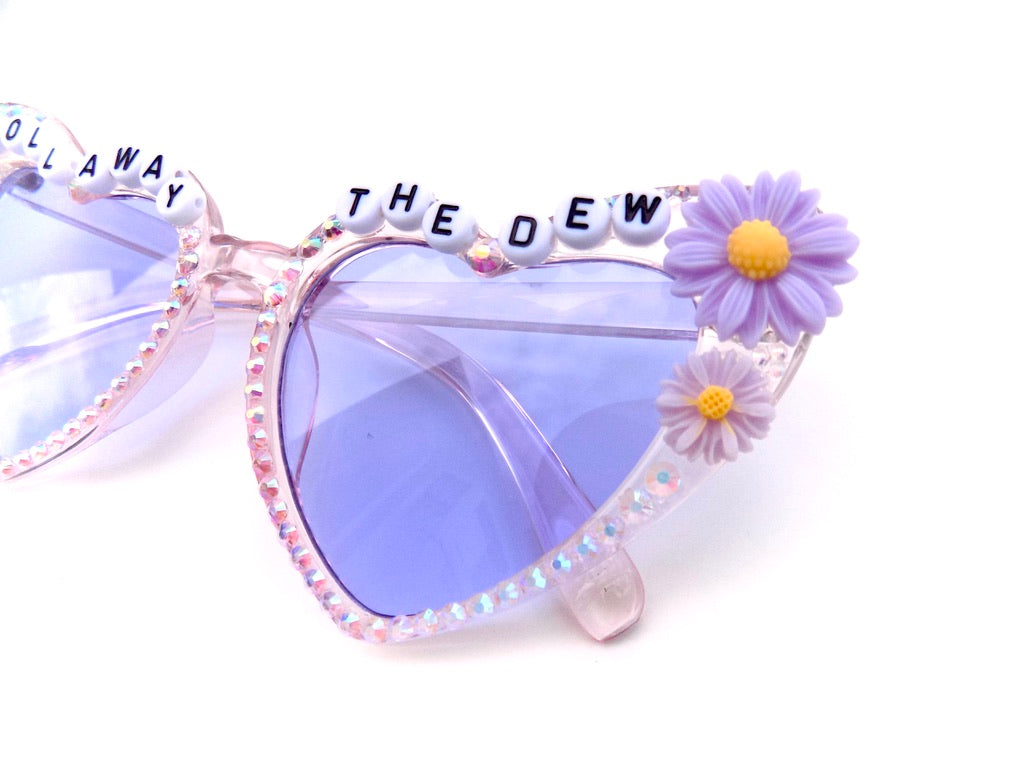 Grateful Dead ROLL AWAY THE DEW heart-shaped cat-eye sunnies