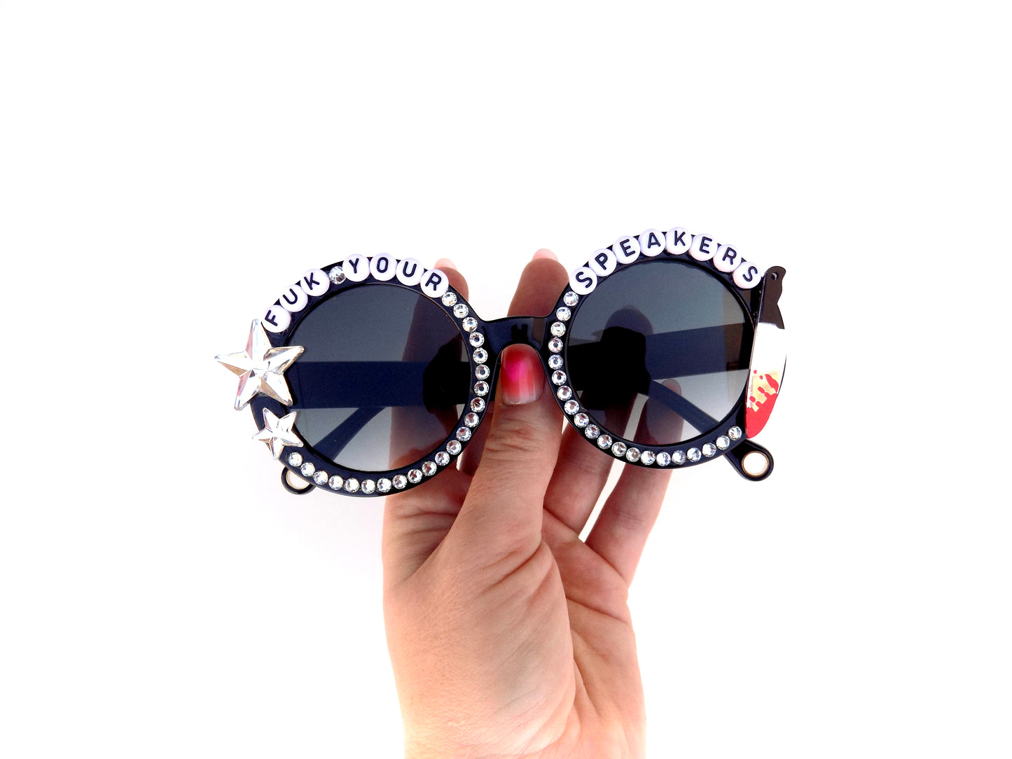 Johnny Blue Skies/Sturgill Simpson FUK YOUR SPEAKERS round sunglasses