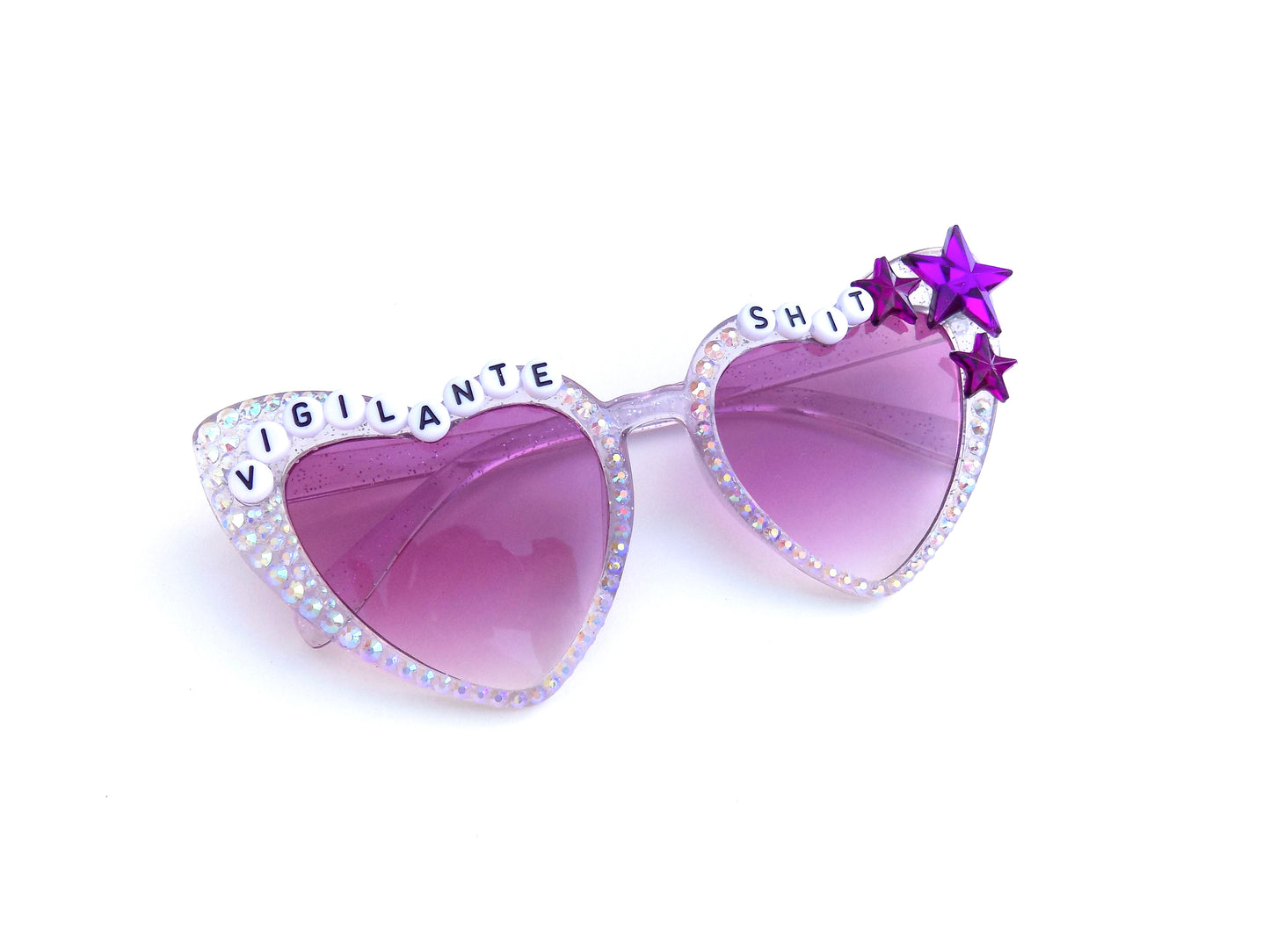 Taylor Swift VIGILANTE SHIT cateye heart-shaped glitter sunnies