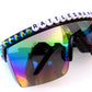 King Gizzard and the Lizard Wizard RATTLESNAKE flat-top shield sunglasses