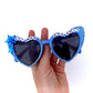 Phish BOY MAN GOD SHIT cat-eye heart-shaped sunnies