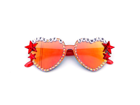 More Colors! LIMITED EDITION Taylor Swift "Life of a Showgirl" mirrored heart-shaped sunnies