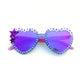 King Gizzard TRUST IN THE RIVER mirrored heart-shaped sunnies