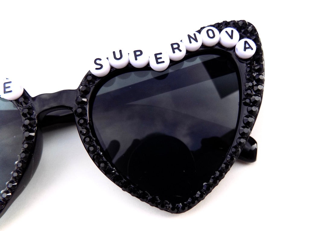 Chappell Roan RED WINE SUPERNOVA cateye heart-shaped sunnies