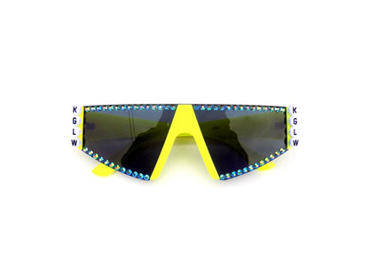 King Gizzard KGLW neon blade sunglasses