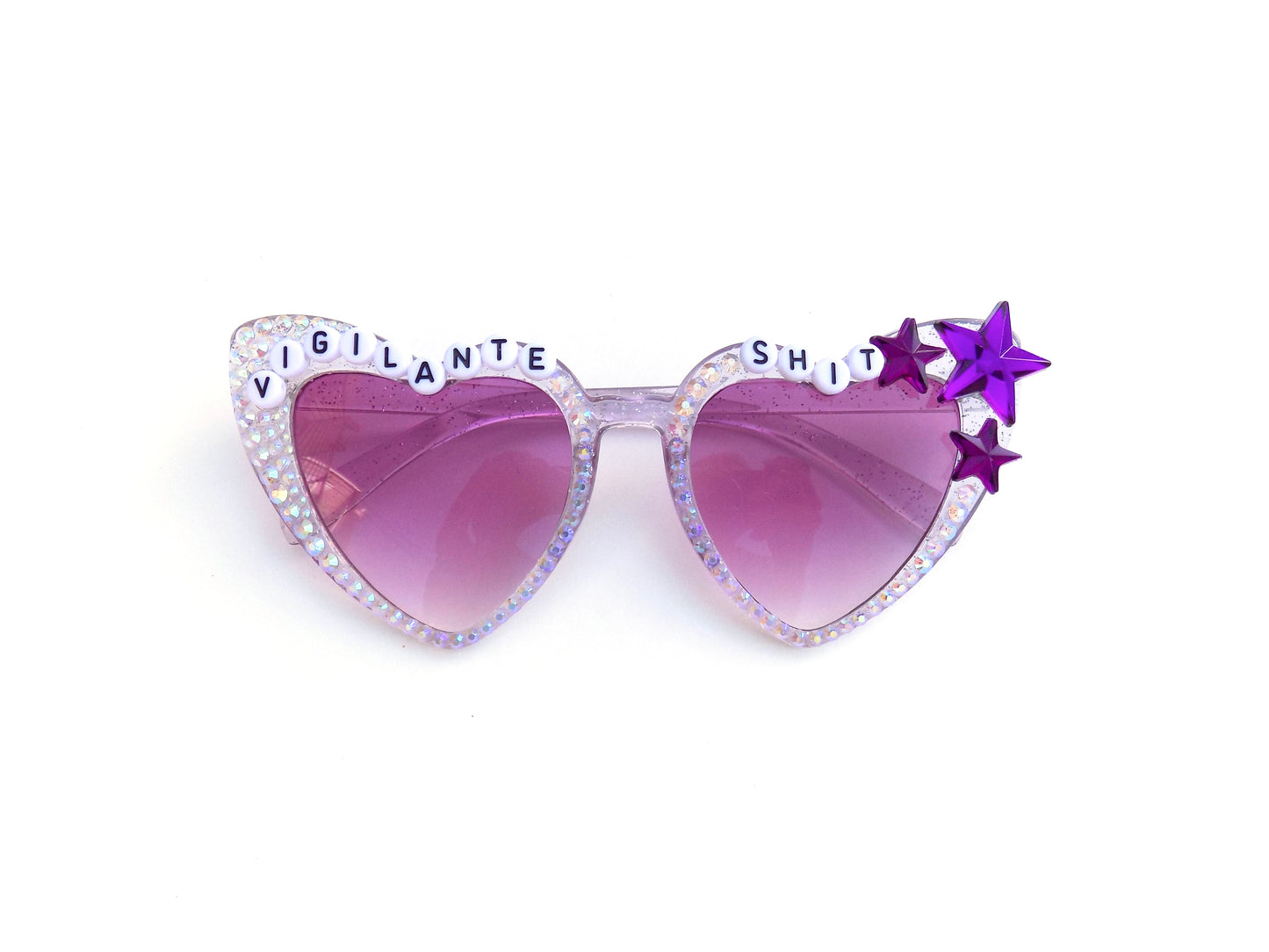 Taylor Swift VIGILANTE SHIT cateye heart-shaped glitter sunnies