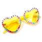 More Colors! King Gizzard ALL BIGOTS GET FUCKED heart-shaped sunnies