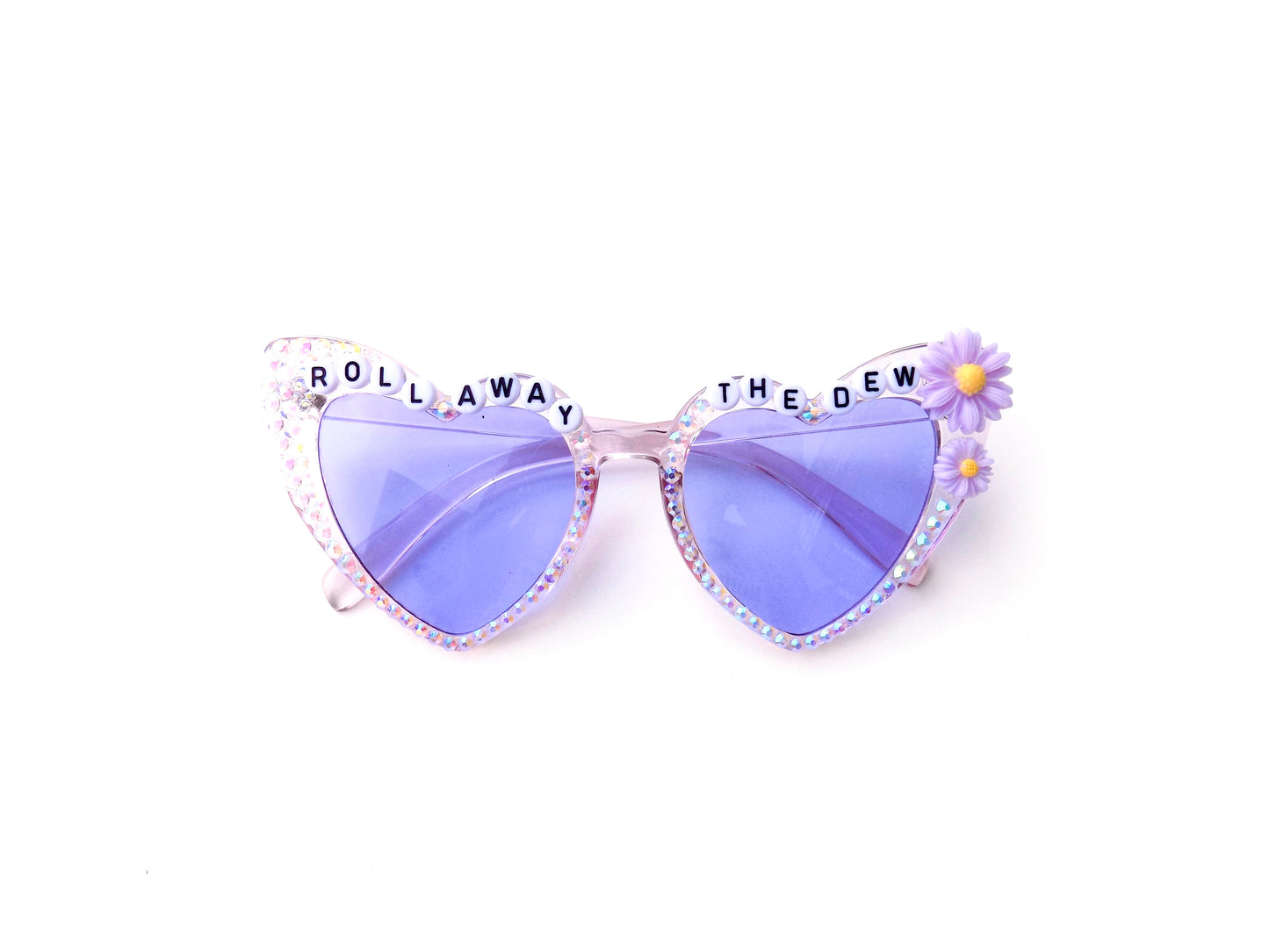 Grateful Dead ROLL AWAY THE DEW cat-eye heart-shaped sunglasses