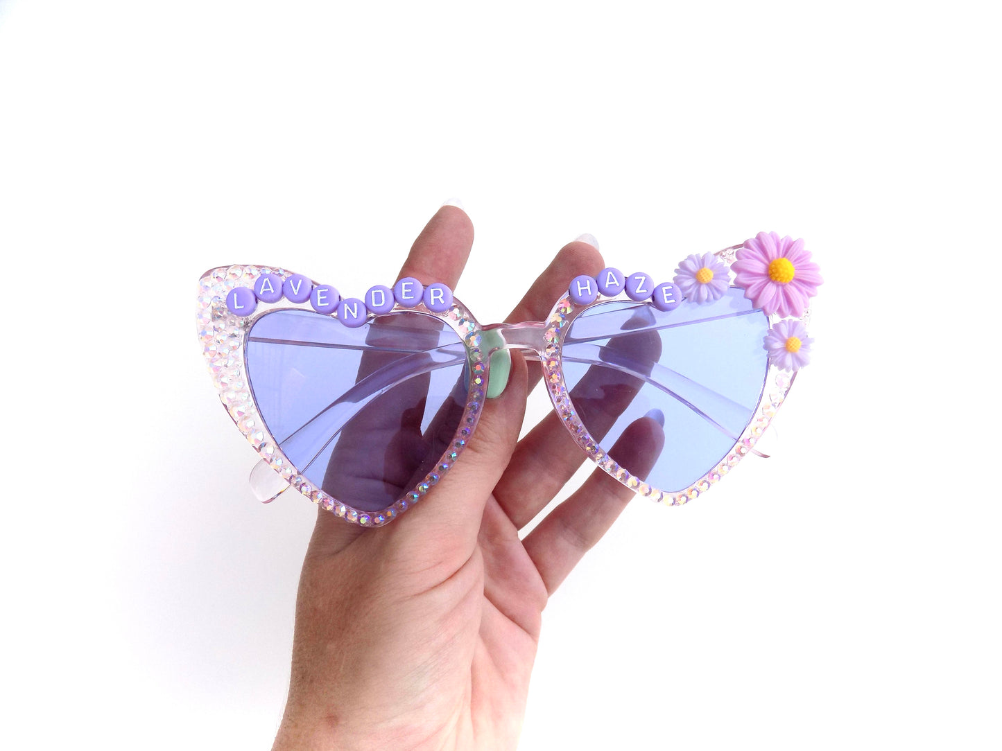 Taylor Swift LAVENDER HAZE cat eye heart-shaped sunnies