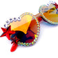 Phish FUNKY BITCH mirrored heart-shaped sunnies