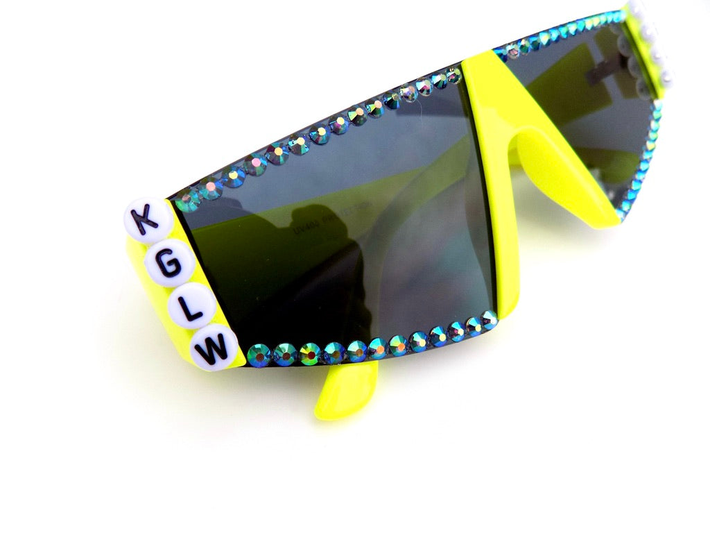 King Gizzard KGLW neon blade sunglasses