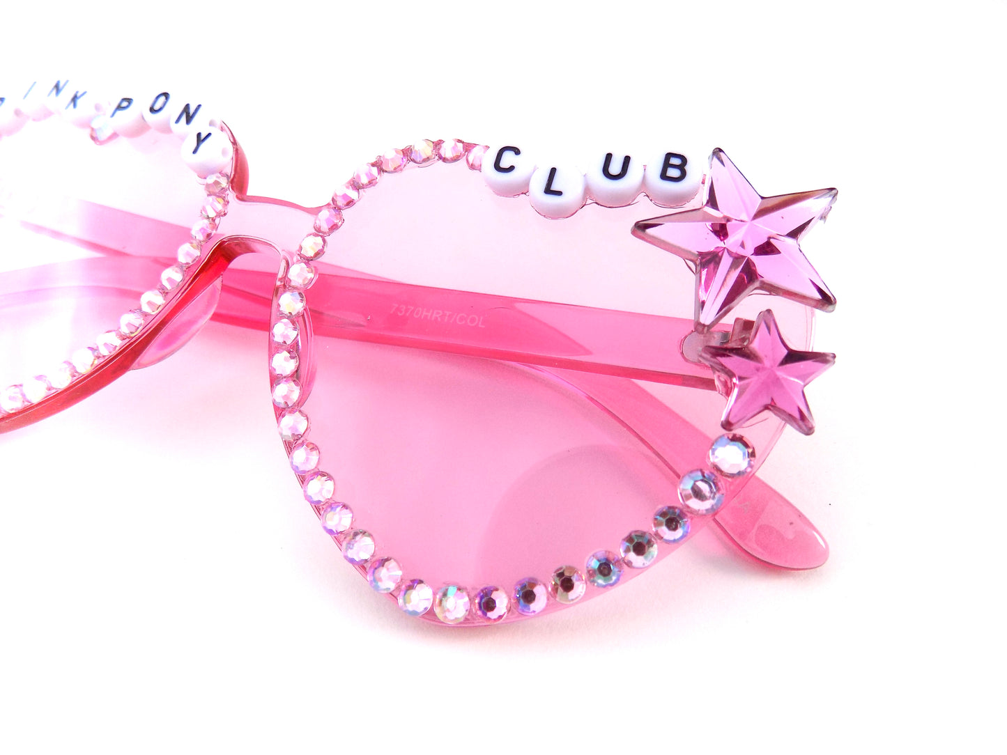 Chappell Roan PINK PONY CLUB heart-shaped sunnies