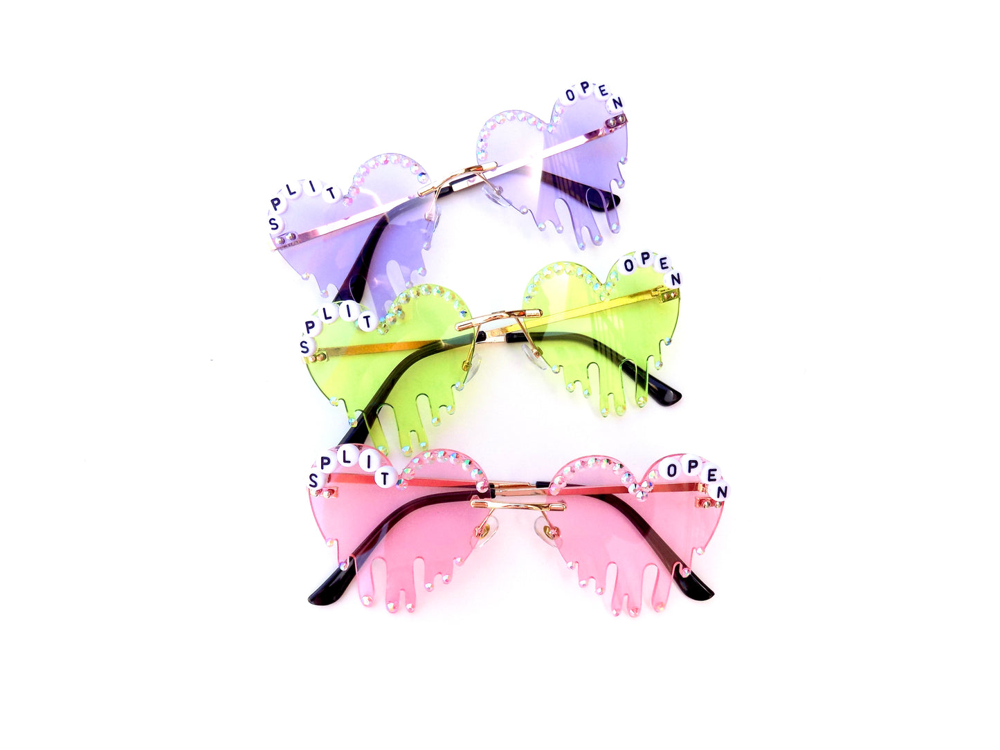 Phish SPLIT OPEN (and melt) melting heart-shaped metal sunnies