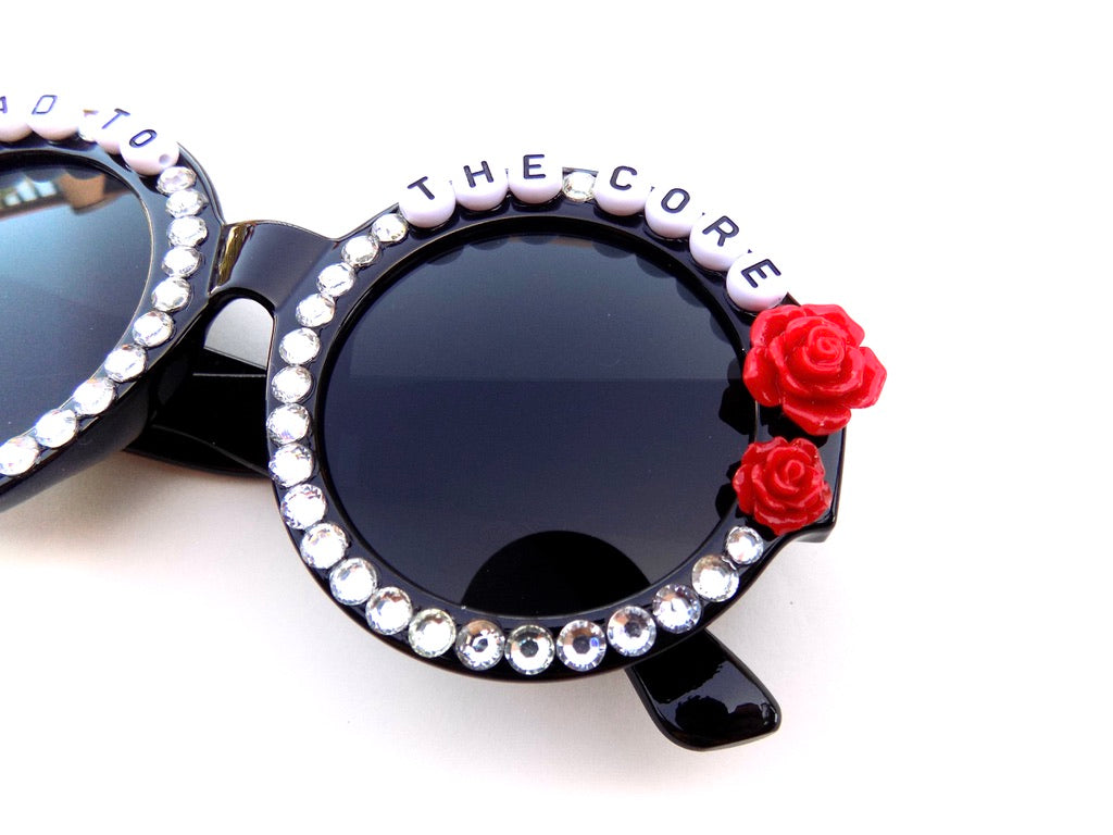 DEAD TO THE CORE chunky round sunnies